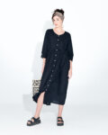 Open Sufi Dress in black